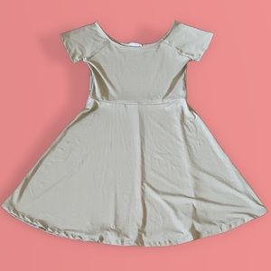 Light grey soft skater dress size L